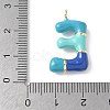 Brass Enamel Pendants KK-E093-03G-E-02-3