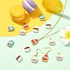 16Pcs 4 Styles Zinc Alloy Pendants FIND-CJ0005-31-6