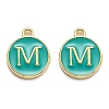 Golden Plated Alloy Enamel Charms X-ENAM-Q437-15M-1