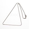 Tarnish Resistant 304 Stainless Steel Box Chain Necklaces LS-NJEW-M124-10P-2