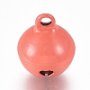 Baking Paint Iron Bell Pendants IFIN-WH0052-03M-2