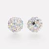 Polymer Clay Rhinestone Beads RB-K050-8mm-C30-2