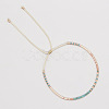 Adjustable Plastic Beaded Slider Bracelets YS6543-11-1