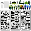 Stainless Steel DIY Nail Art Templates MRMJ-WH0092-187-1