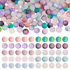 200Pcs 10 Colors Crackle Glass Beads Strands GLAA-TA0003-31C-2