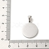 304 Stainless Steel Pendants STAS-I204-Y-P-3