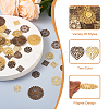 60Pcs 12 Style Brass Multi-strand Links & Filigree Joiners Links KK-SW0001-05-4