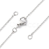 1.5MM Brass Cable Chain Necklace Making NJEW-D302-75P-1