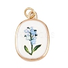 Brass Enamel Pendants ENAM-I087-02B-1