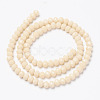 Opaque Solid Color Glass Beads Strands EGLA-A034-P6mm-D05-2