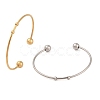Fashion 304 Stainless Steel Cuff Bangles Torque Bangles BJEW-H473-01M-3