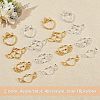 16Pcs 4 Style Alloy Open Back Bezel Big Pendants FIND-OC0001-65-4