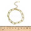 304 Stainless Steel Paperclip Chain Bracelets for Women LS-BJEW-Q040-02G-3