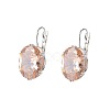 Oval Alloy Rhinestone Leverback Earrings FS-WG5DBAA-02-2