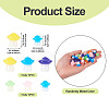 30Pcs 2 Styles Luminous Resin Mushroom Ornament RESI-TA0004-04B-4