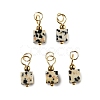 Natural Dalmatian Jasper Pendants STAS-Z129-01G-06-1
