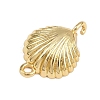 Brass Sea Animal Connector Charms KK-I352-29G-01-2