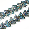 Electroplate Glass Beads Strands EGLA-N012-04J-1