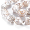 Natural Baroque Pearl Keshi Pearl Beads Strands PEAR-S019-04B-4
