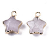 Natural Quartz Crystal Pendants G-N326-36J-2