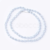 Electroplate Glass Beads Strands EGLA-J013-4X6mm-F04-2