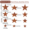 48Pcs 4 Styles Iron Pendants IFIN-GF0001-40-2