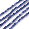 Transparent Glass Beads Strands GLAA-F094-A16-1