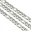 Tarnish Resistant Stainless Steel Figaro Chains STAS-M032-45P-1.6mm-1