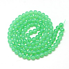 Baking Paint Glass Beads Strands X-DGLA-Q023-8mm-DB9-2