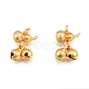 Christmas Brass Bell Charms KK-N232-509-2