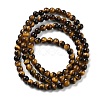 Natural Tiger Eye Beads Strands X-G-G099-4mm-4-4