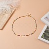 Natural Pearl & Glass Beaded Necklace for Women NJEW-JN04241-2