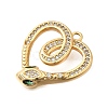 Brass Micro Pave Cubic Zirconia Pendants KK-B147-06C-G-2