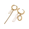 202 Stainless Steel Dangle Huggie Hoop Earrings EJEW-JE07393-4