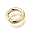 Brass Spring Gate Rings KK-C255-06G-2