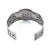 Constellation Alloy Open Cuff Bangles for Women Men BJEW-C064-01AS-08-3