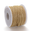 Soldered Brass Curb Chains KK-S332-12G-3
