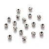 Tarnish Resistant 201 Stainless Steel Corrugated Beads STAS-S103-17B-P-1