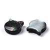 Natural Black Lip Shell & White Shell Beads SSHEL-N034-123A-3