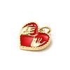 Brass Enamel Charms KK-C113-03G-2