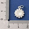 925 Sterling Silver Sunflower Charms STER-K180-03S-3
