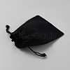 Jute Cloth Drawstring Bags with Gold Stamping Thank You for Being ABAG-WH0063-094-2