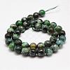 Faceted Natural Fire Crackle Agate Beads Strands G-F447-10mm-A18-2