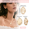 10Pc Valentine's Day Brass Micro Pave Clear Cubic Zirconia Pendants KK-BBC0023-75-2