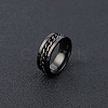 304 Stainless Steel Rotatable Chain Finger Rings for Men FS-WG60CA3-37-1