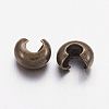 Brass Crimp Beads Covers X-KK-H291-NFAB-NF-2