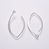 Rack Plating Alloy Earring Hooks PALLOY-WH0065-33P-1