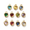 304 Stainless Steel Rhinestone Pendants X-STAS-B084-01G-1
