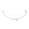 Brass Micro Pave Grade AAA Cubic Zirconia Letter Pendant Necklaces NJEW-JN04771-22-1