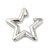 Crystal Rhinestone Star Cuff Earrings EJEW-D059-06P-02-2